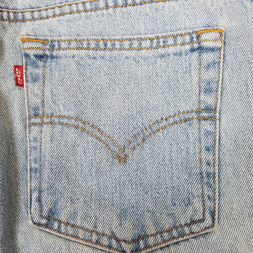 Levi's 550 Women's DIY High Rise Cut Off Denim Jean Shorts Blue Size 30 / 10 - Picture 3 of 6